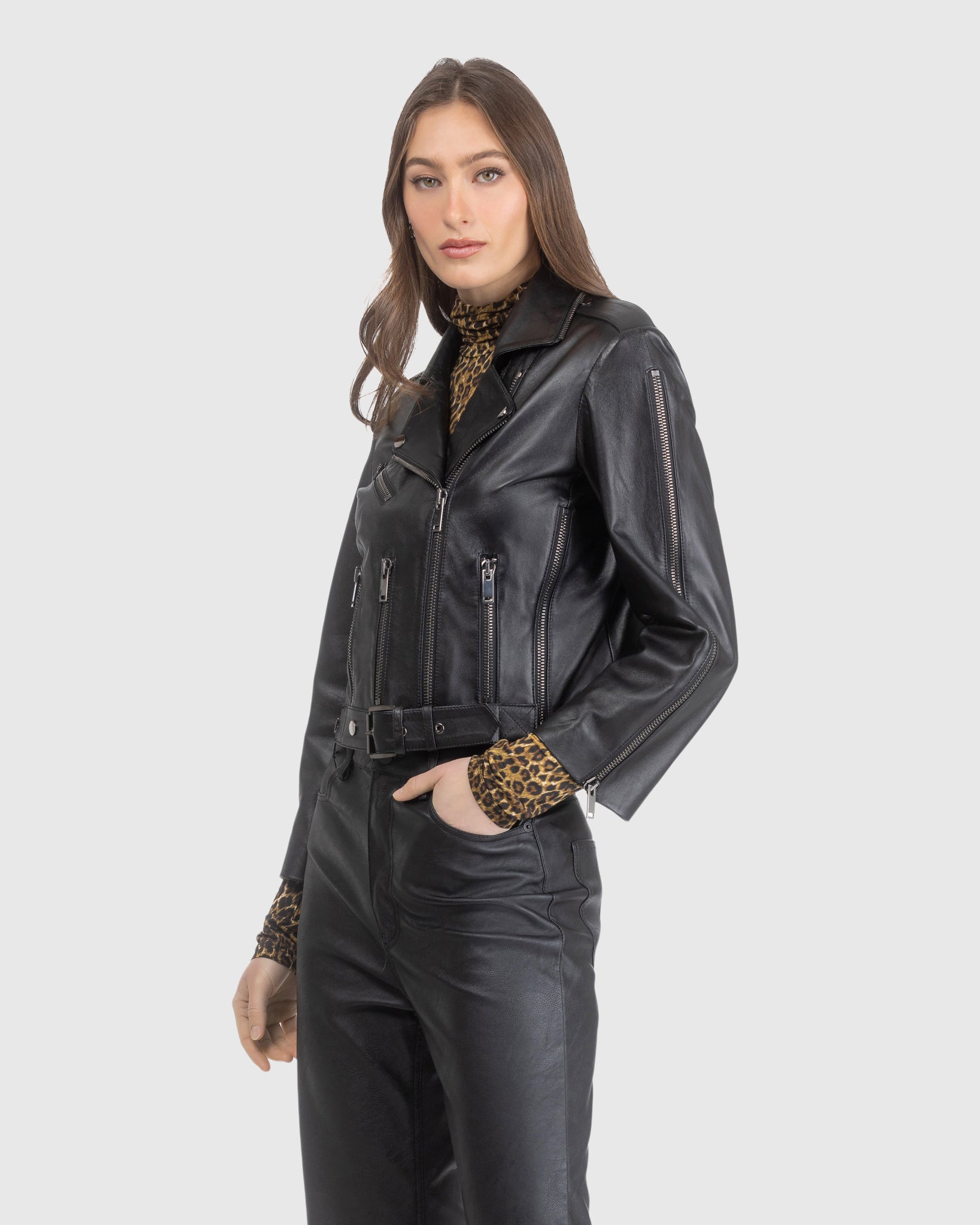 SELECT LEATHER MOTO JACKET